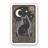 Black Cat Tarot - De bekende mystieke Sticker (Voorkant)