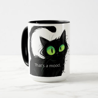 Black Cat "That's a Mood" Keramische Mok