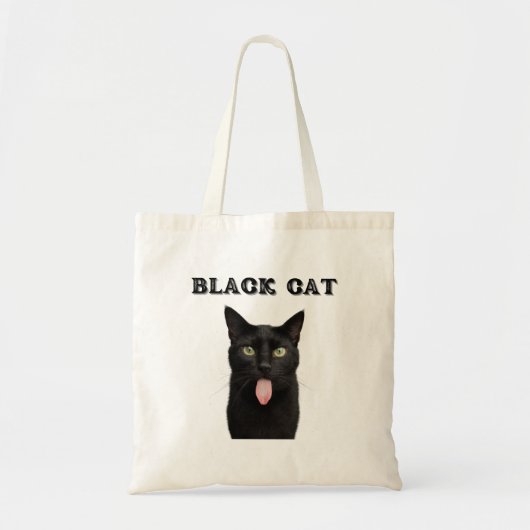 BLACK CAT TOTE BAG (Voorkant)