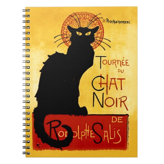 Black Cat  Tournée du Chat Noir, Theophile Notitieboek (Voorkant)