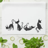 Black Cat Towel Theedoek (Gevouwen)