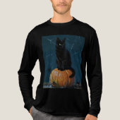 Black Cat Tri-Blend Shirt (Voorkant volledig)