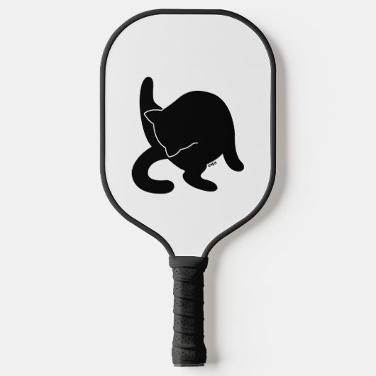Black Cat Versus Humans mp Pickleball Paddle (Voorkant)