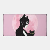 Black Cat Vibes Mouse Pad (Voorkant)