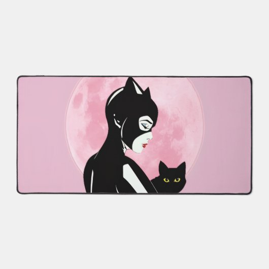 Black Cat Vibes Mouse Pad (Voorkant)
