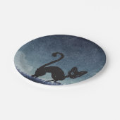 Black Cat VibesPaper Plate Papieren Bordje (Gekanteld)