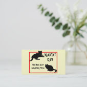 Black Cat Visitekaartje (Staand voorkant)