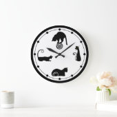 Black Cat Wall klok (Huis)