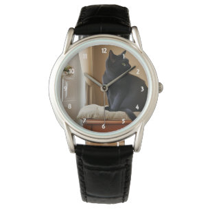 Black Cat Watch Horloge