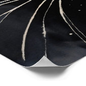 Black Cat Waterverf Wall Poster (Hoek)