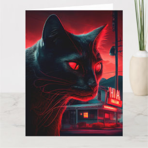 Black Cat-wenskaarten Kaart