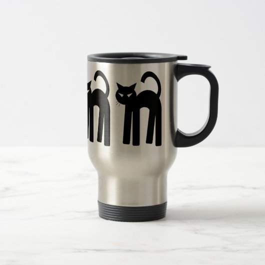 Black Cat Witch Familier Pagan Mug Wiccan Cup (Droit)