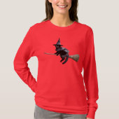 Black Cat Witch T-shirt (Voorkant)