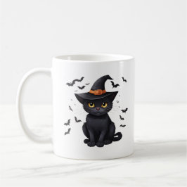 Black Cat Witches Pet Halloween Herfst Spooky Scha Koffiemok