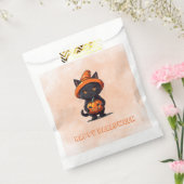 Black Cat Witches Pet Pompoen Happy Halloween Bedankzakje (Gezegeld)