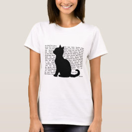 Black Cat Words - purrfect design for cat lovers T-shirt