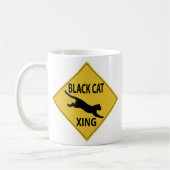 Black Cat Xing Koffiemok (Links)