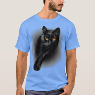 Black Cat Yellow Eyes Cats Ee Gifts T-shirt