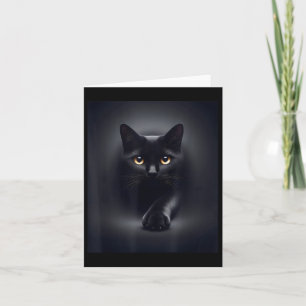 Black Cat Yellow Eyes Kaart