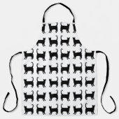 Black Cats Apron Schort (Voorkant)
