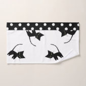 Black Cats Bathroom Towel Set Bad Handdoek (Handdoek)