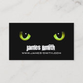 Black Cat's Eyes Green Visitekaartje (Achterkant)