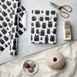 Black Cats Halloween Cadeaupapier