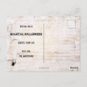 Black Cats Magical Halloween Briefkaart (Achterkant)