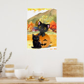 Black Cats “Mommy and Me” Wall Art Poster (Cuisine)