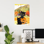 Black Cats “Mommy and Me” Wall Art Poster (Bureau à domicile)