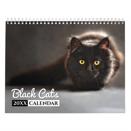 Black Cats Photo Wall Agenda Kalender (Hoes)