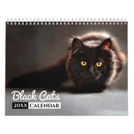 Black Cats Photo Wall Agenda Kalender