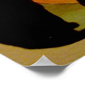Black Cats Pumpkin Halloween Poster (Hoek)