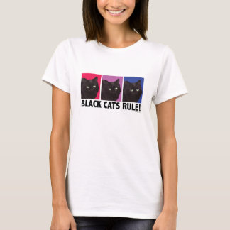 Black Cats RULE! T-shirt voor dames