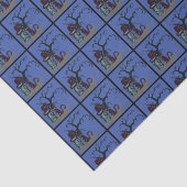 Black Cats Tombstone Tree Halloween Tissuepapier (Detail)