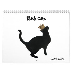 Black Cats Wall Agenda Kalender