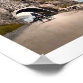 Black Cave Tunnel, County Antrim, Ierland Poster (Hoek)