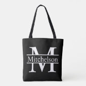 Black CBLF Monogrammed Tote Bag (Achterkant)
