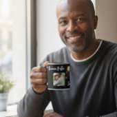 Black Ceramic Personalized Mug for Dad - Elegant