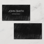 Black Chalkboard Cool Rustic  Visitekaartje (Voorkant / Achterkant)