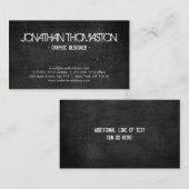 Black Chalkboard Designer Visitekaartje (Voorkant / Achterkant)