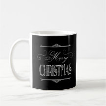 Black Chalkboard Merry-Mok voor kerstmis