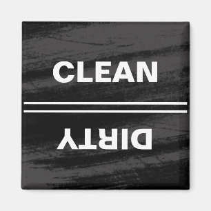 Black Chalkboard Modern Dishwasher Magnet Magneet