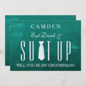 Black Chalkboard Suitup Zal ik m'n moeder zijn? Kaart (Voorkant / Achterkant)