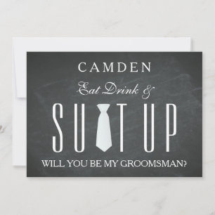 Black Chalkboard Suitup Zal ik m'n moeder zijn? Kaart