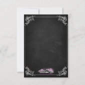 Black chalkboard wedding invitation (Dos)