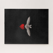 Black Challeging  Vampire Bat Love Hard Legpuzzel (Horizontaal)