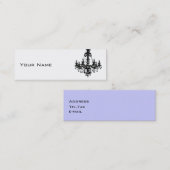 Black Chandelier Mini Visitekaartje (Voorkant / Achterkant)