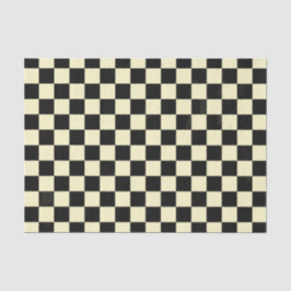 Black Checkered Picnic Check Simple Deco Pattern Tissuepapier