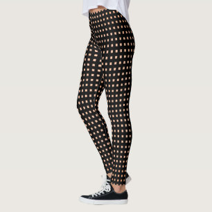 Black-Checks-Gold-_CLASSIC op:knappen-xs-AAN--XL_ Leggings